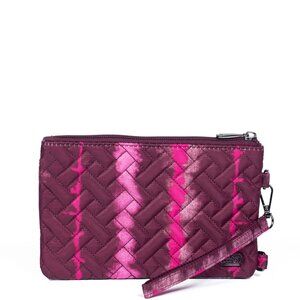 LUG Peekaboo Convertible Wristlet Pouch NWT Shibori Wine